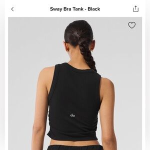 Alo Black SWAY bra tank